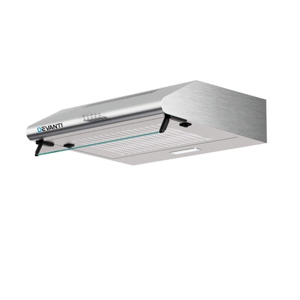 Range Hood 60Cm Rangehood Kitchen Canopy Led Light Stainless Steel