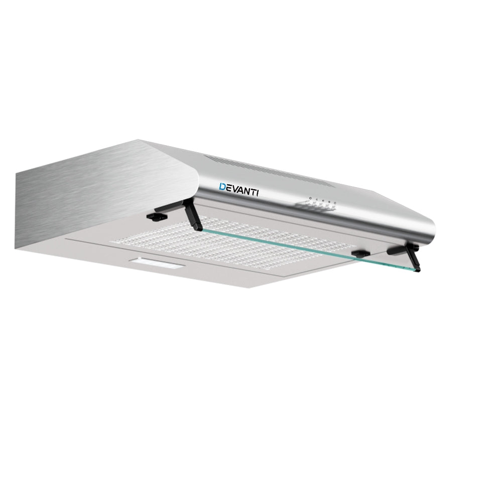 Range Hood 60Cm Rangehood Kitchen Canopy Led Light Stainless Steel