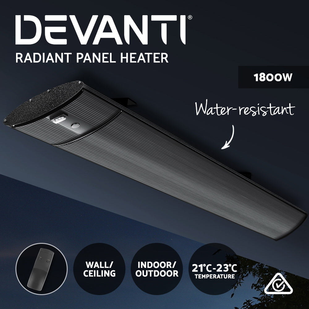 Electric Radiant Strip Heater Outdoor 1800W | Fountain & Ponds Accessories