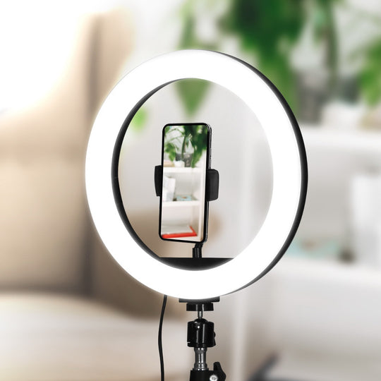 10" LED Ring Light 5500K Dimmable Diva Diffuser With Stand Make Up Studio with Camera Accessories