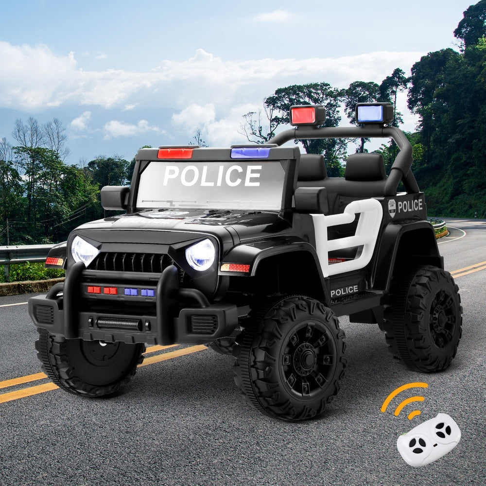 Kids Police Ride On Car 12V Electric Remote Control Battery