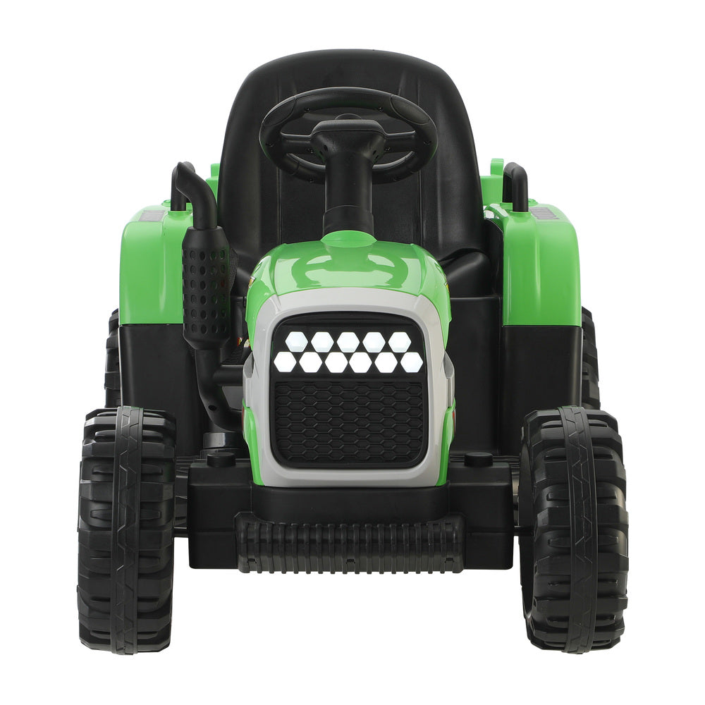 Kids Ride On Car Tractor 12V Toys Remote Control Green/Pink