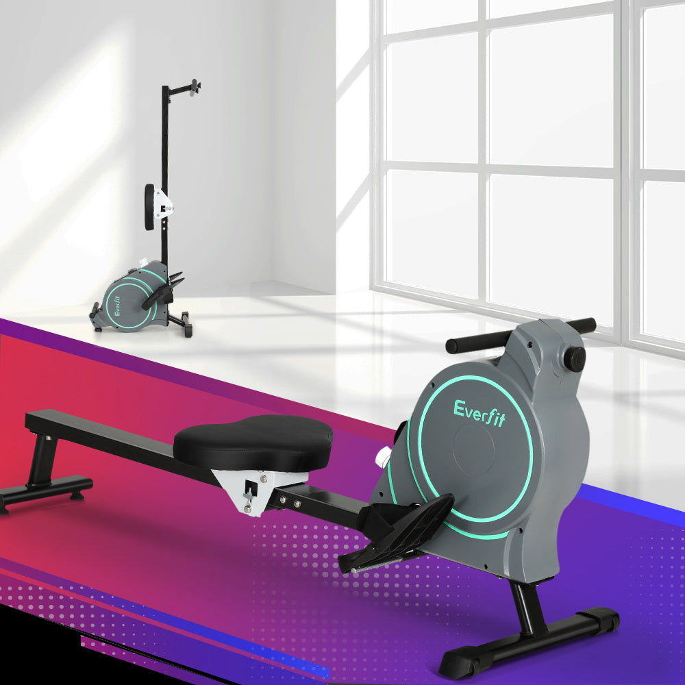 Rowing Machine 16 Levels Magnetic Rower Gym Home Cardio