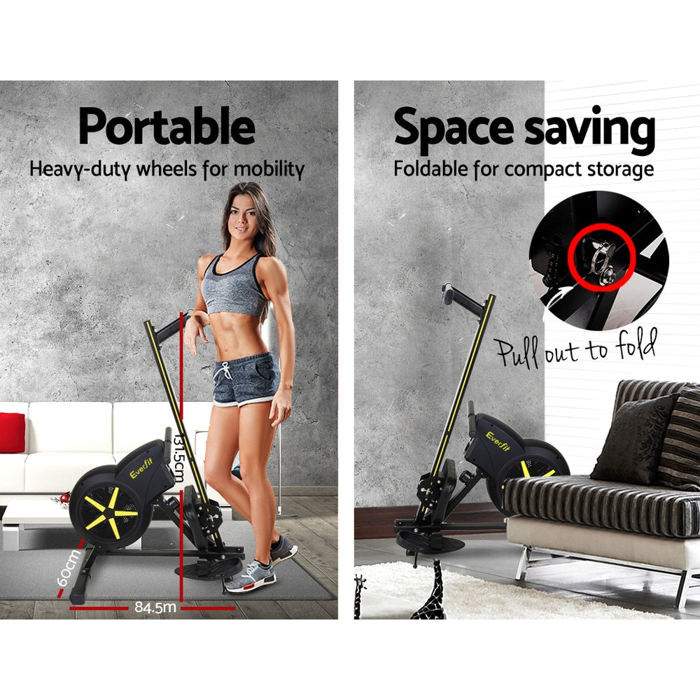 Fitness Air Rowing Machine Gym Quality Home Cardio Equipment