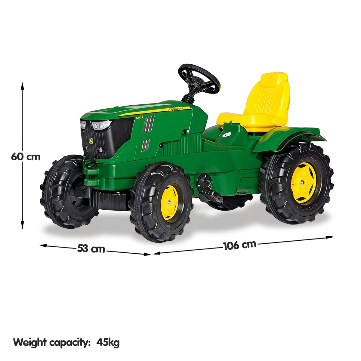 Ride On Tractor Green Fun 106x53x60cm