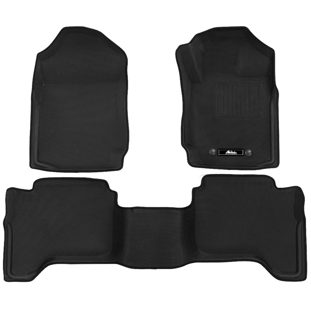 3D Rubber Car Floor Mats Ford Ranger PX PX2 PX3 Dual Cab, Automotive Decor