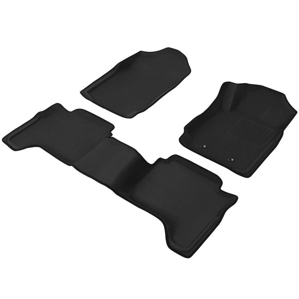 3D Rubber Car Floor Mats Ford Ranger PX PX2 PX3 Dual Cab with Automotive Decor