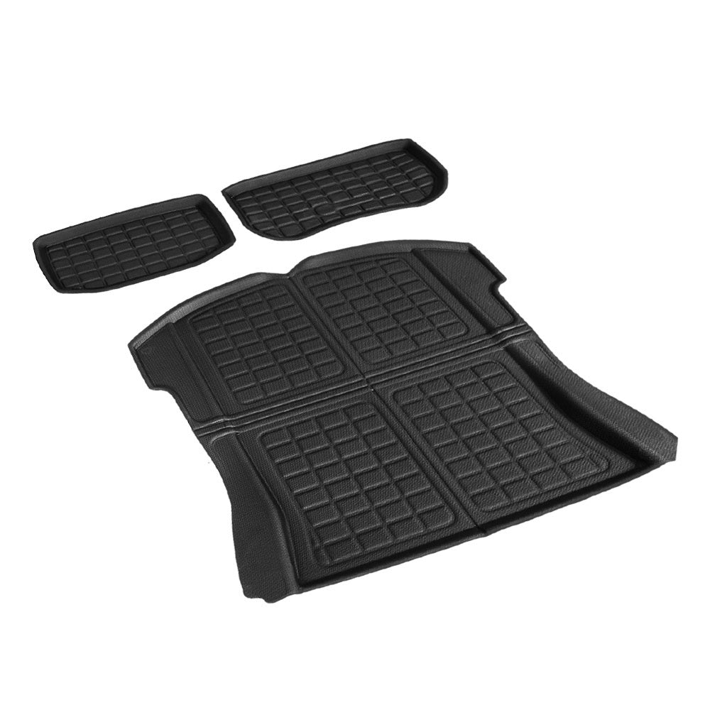 3PCS Car Rear Front Cargo Trunk Toolbox Luggage Rubber Mats | 3Pcs