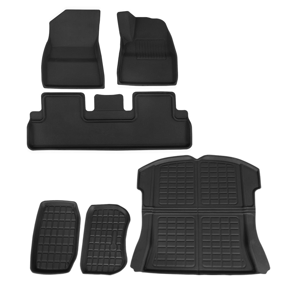 Car Rubber Floor Mats for Tesla Model 3 Trunk Toolbox Cargo Mat Carpet with Automotive Decor