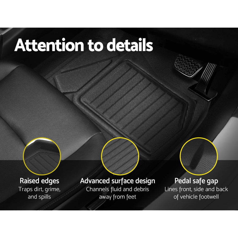 Toyota RAV4 Rubber Floor Mats Set Front & Rear | Automotive Decor