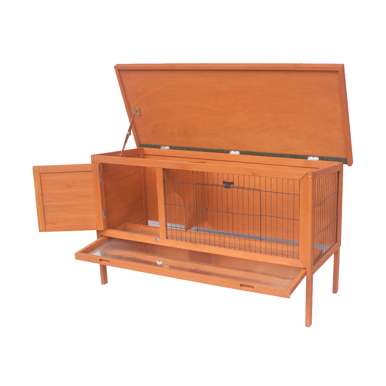 Rabbit Hutch Large Wooden 120x50x70cm