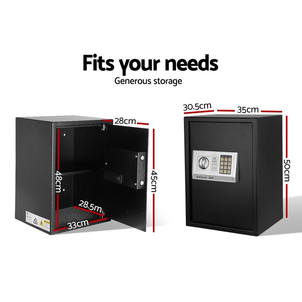 Digital Security Safe Box Electronic Lock Home Office Cash Storage Safe