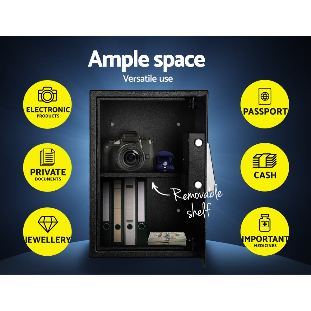 Digital Security Safe Box Electronic Lock Home Office Cash Storage Safe