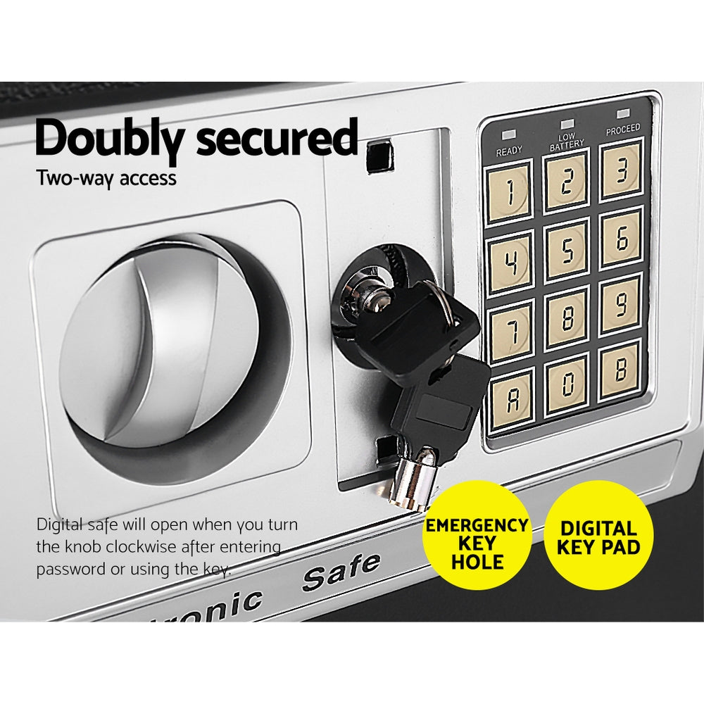 Digital Security Safe Box Electronic Lock Home Office Cash Storage Safe