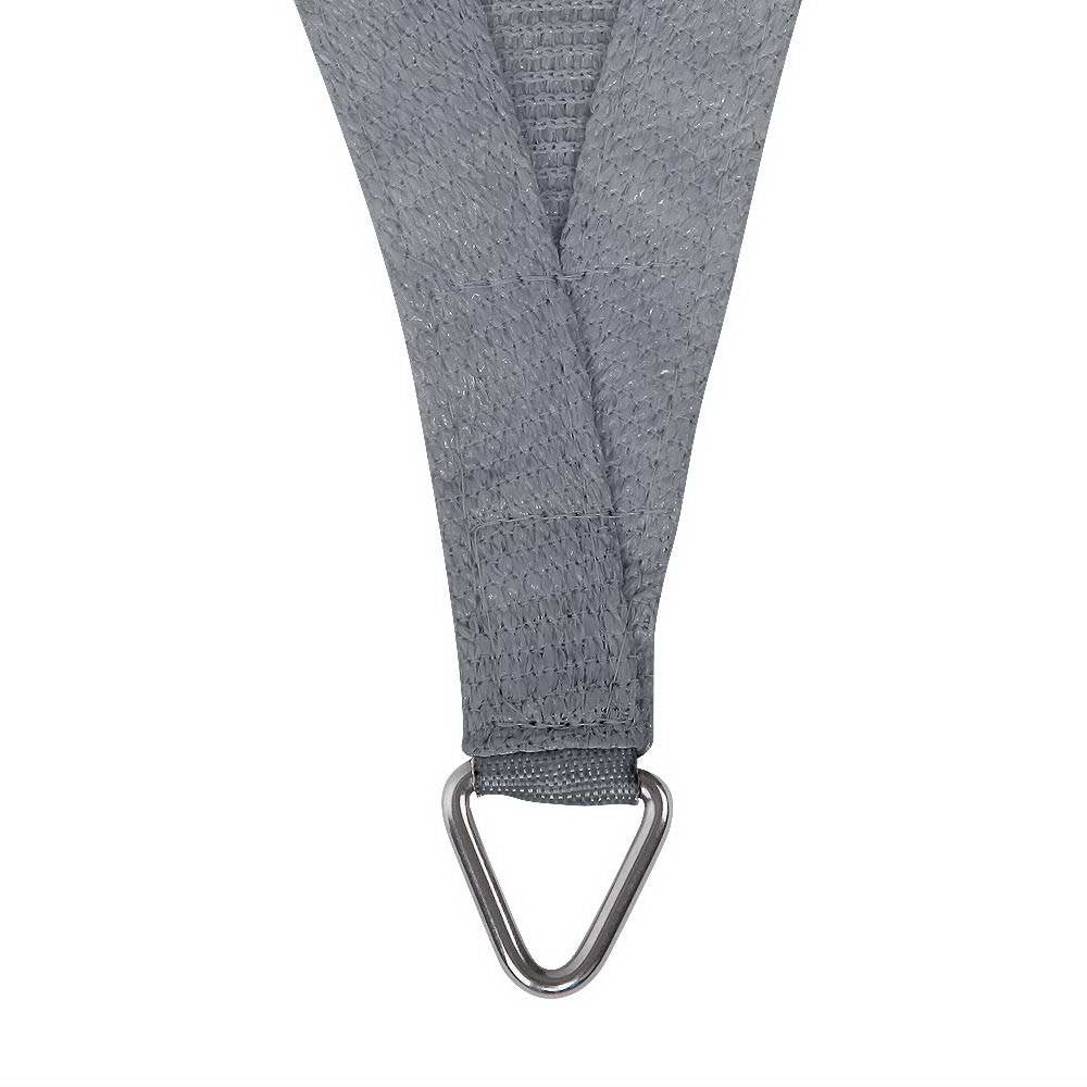 Shade Sail 5X5X5M Triangle 280Gsm 98% Grey Shade Cloth