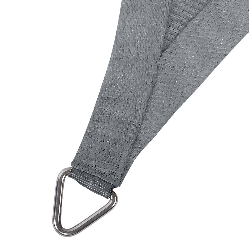 6x6m Rectangle Shade Sail 280GSM 98% Grey UV Protection Cloth