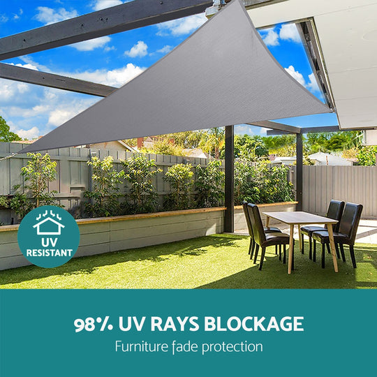 Waterproof Shade Sail Shade cloth Triangle Canopy 4x4x4m | Umbrellas & Sunshades