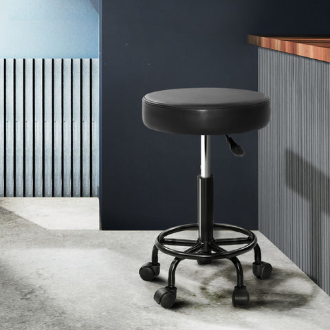 Ultimate Comfort and Style: Discover the 2X Hydraulic Lift Black Salon Stool