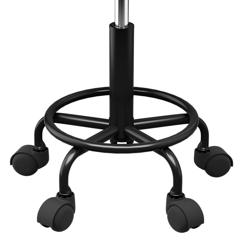 Black colour - Salon Stool Square Swivel Chair Black