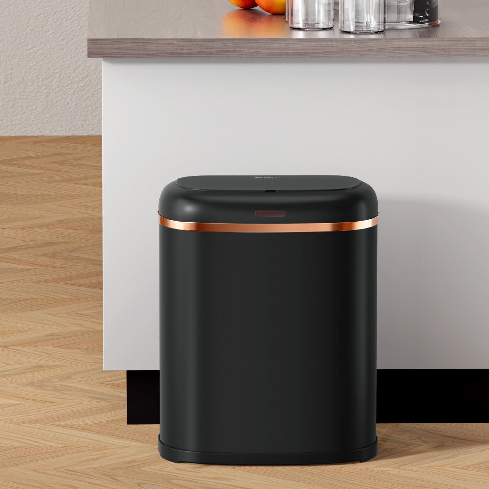38L Motion Sensor Bin Rubbish Automatic Black | Automatic Bins