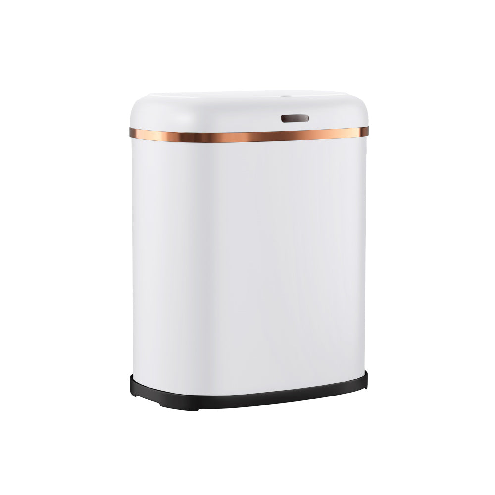 38L Motion Sensor Bin Rubbish Automatic White, White colour