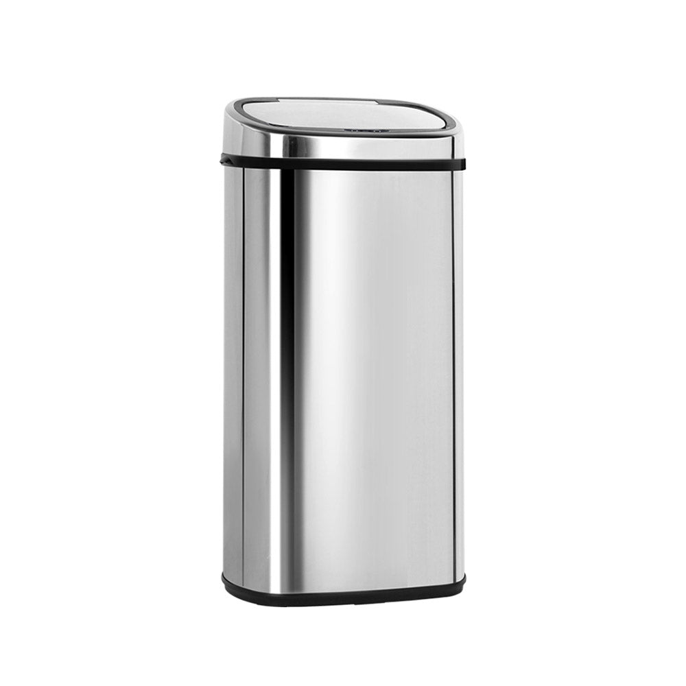 68L Motion Sensor Bin Rubbish Automatic Silver