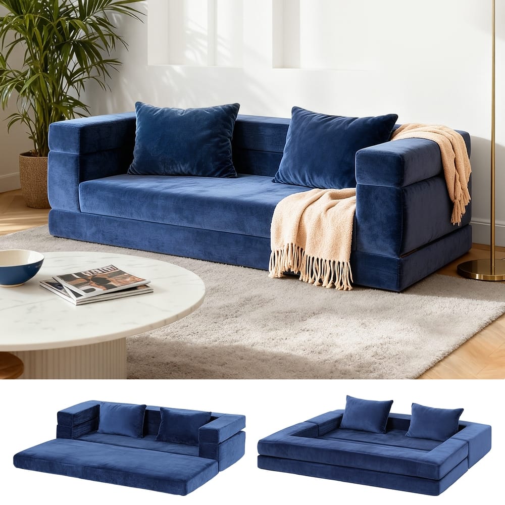 Convertible Sofa Bed Velvet King
