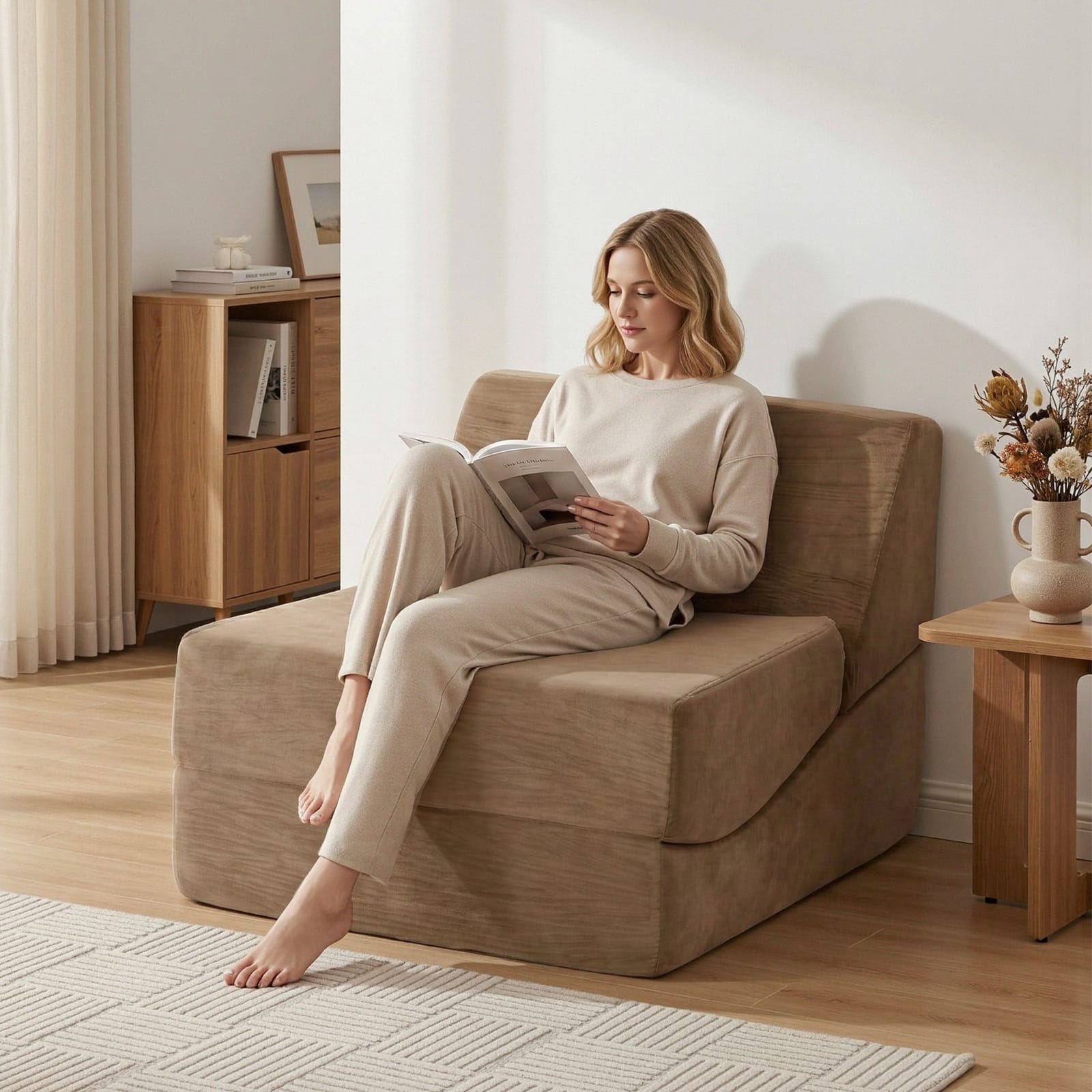 Folding Sofa Bed Velvet King