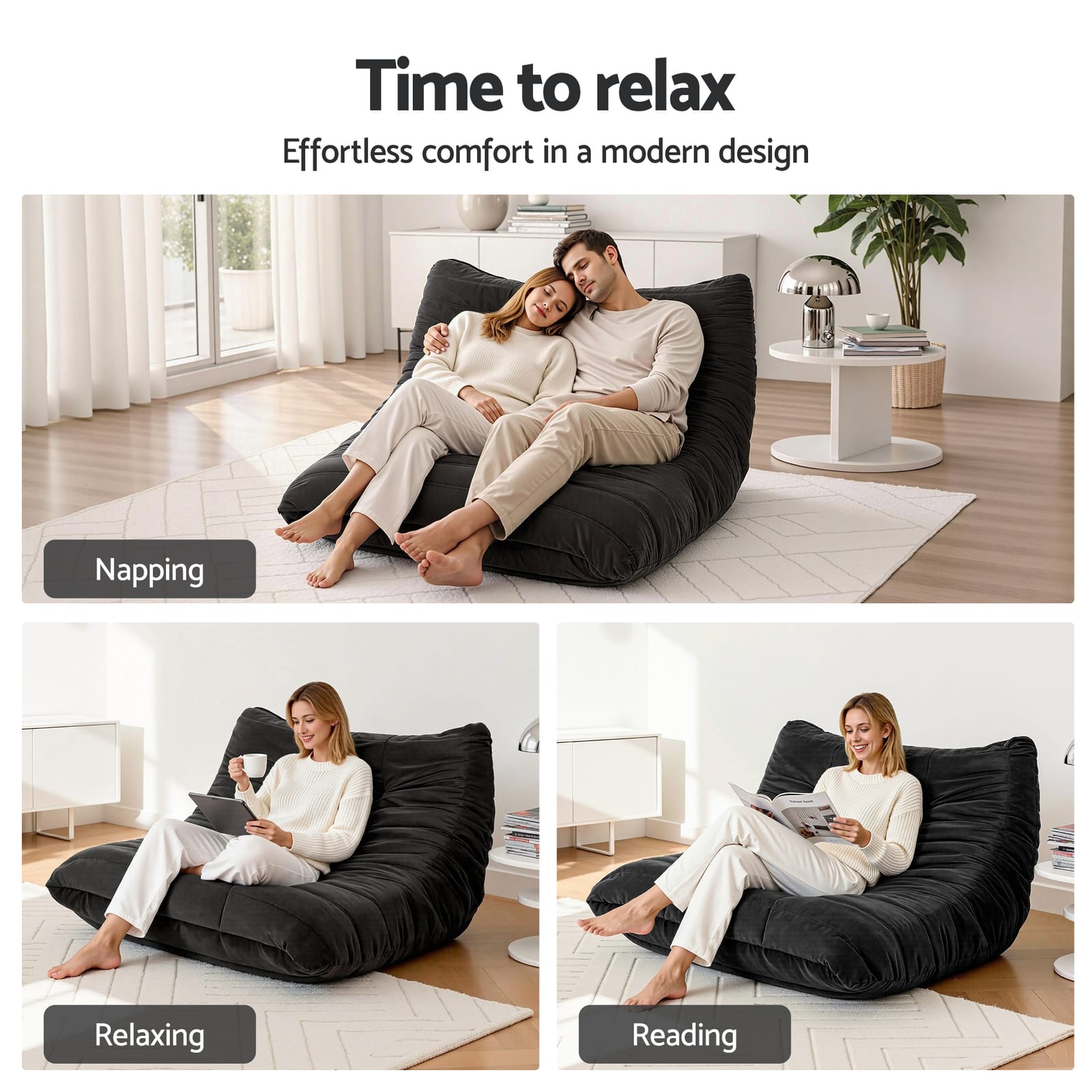 Lazy Sofa 2 Seater Velvet king