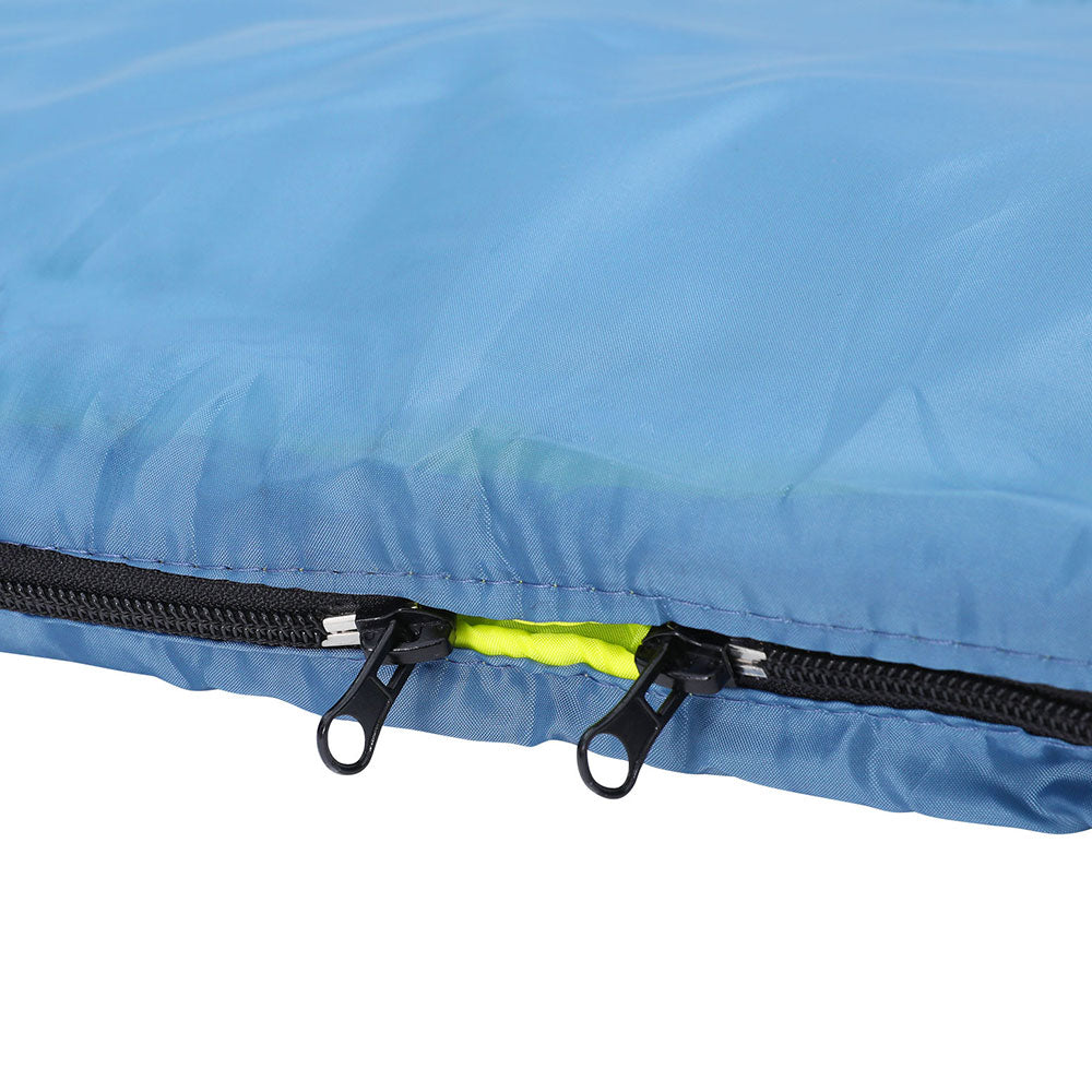 Sleeping Bag Double Bags Thermal Camping Hiking Tent Brown -5°C