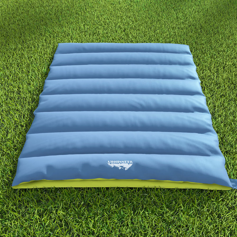 Sleeping Bag Double Bags Thermal Camping Hiking Tent Brown -5°C