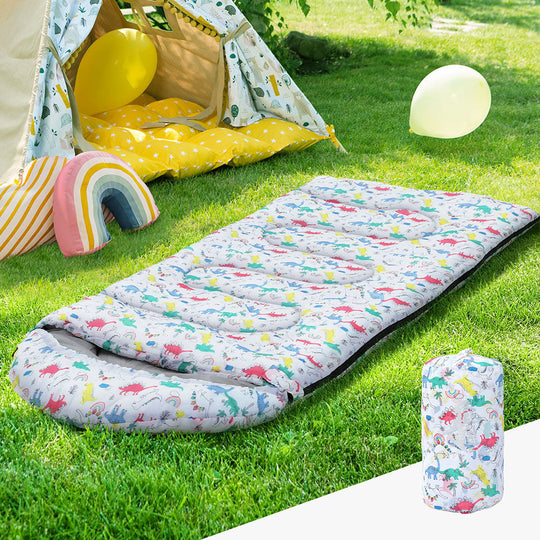 Kids Sleeping Bag 180cm Thermal for Camping & Hiking White | 180Cm
