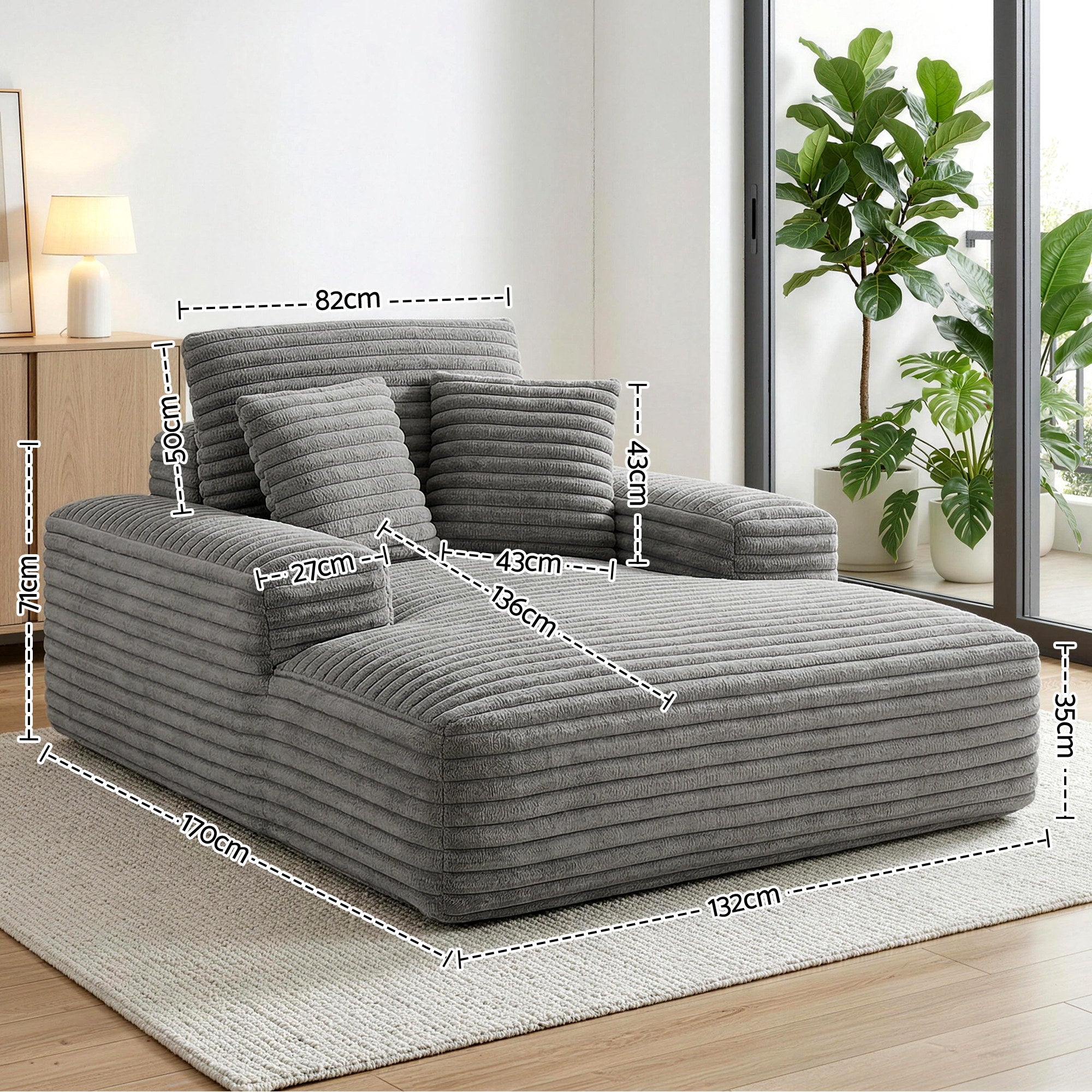 Artiss Sofa Bed Recliner Lounge Chair Sleeper | Simpledeals