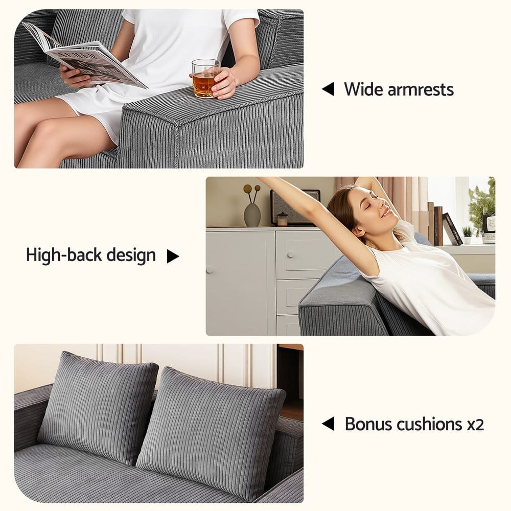 Grey sofa king, view 9