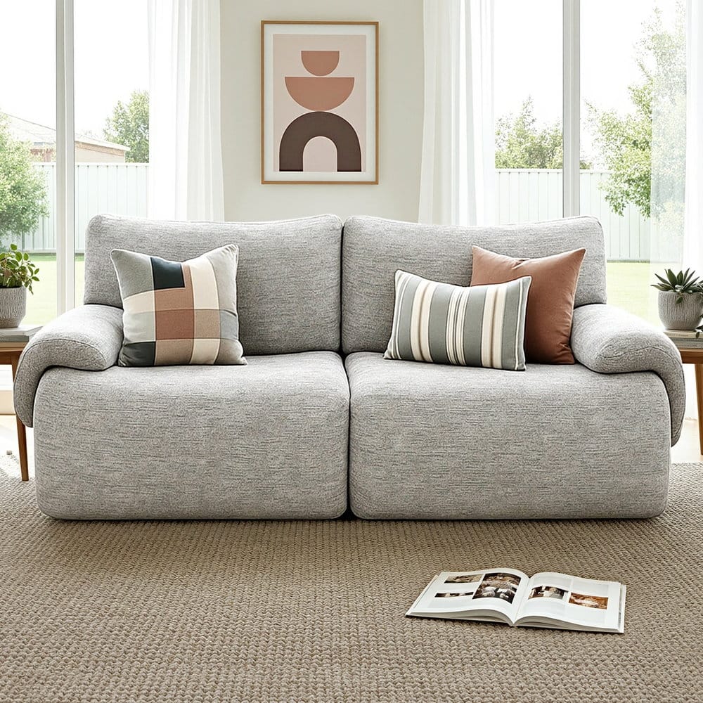 Grey 2 Seater Sofa Bed king