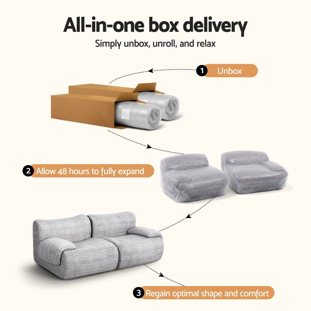 Grey 2 Seater Sofa Bed king