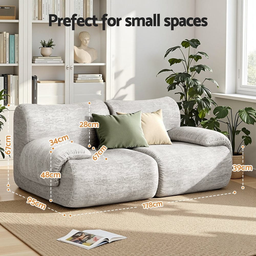 Grey 2 Seater Sofa Bed king