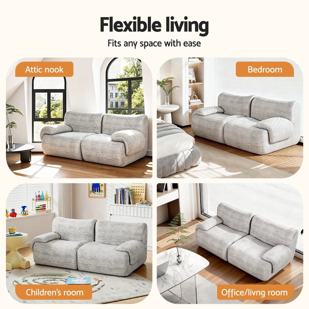 Grey 2 Seater Sofa Bed king