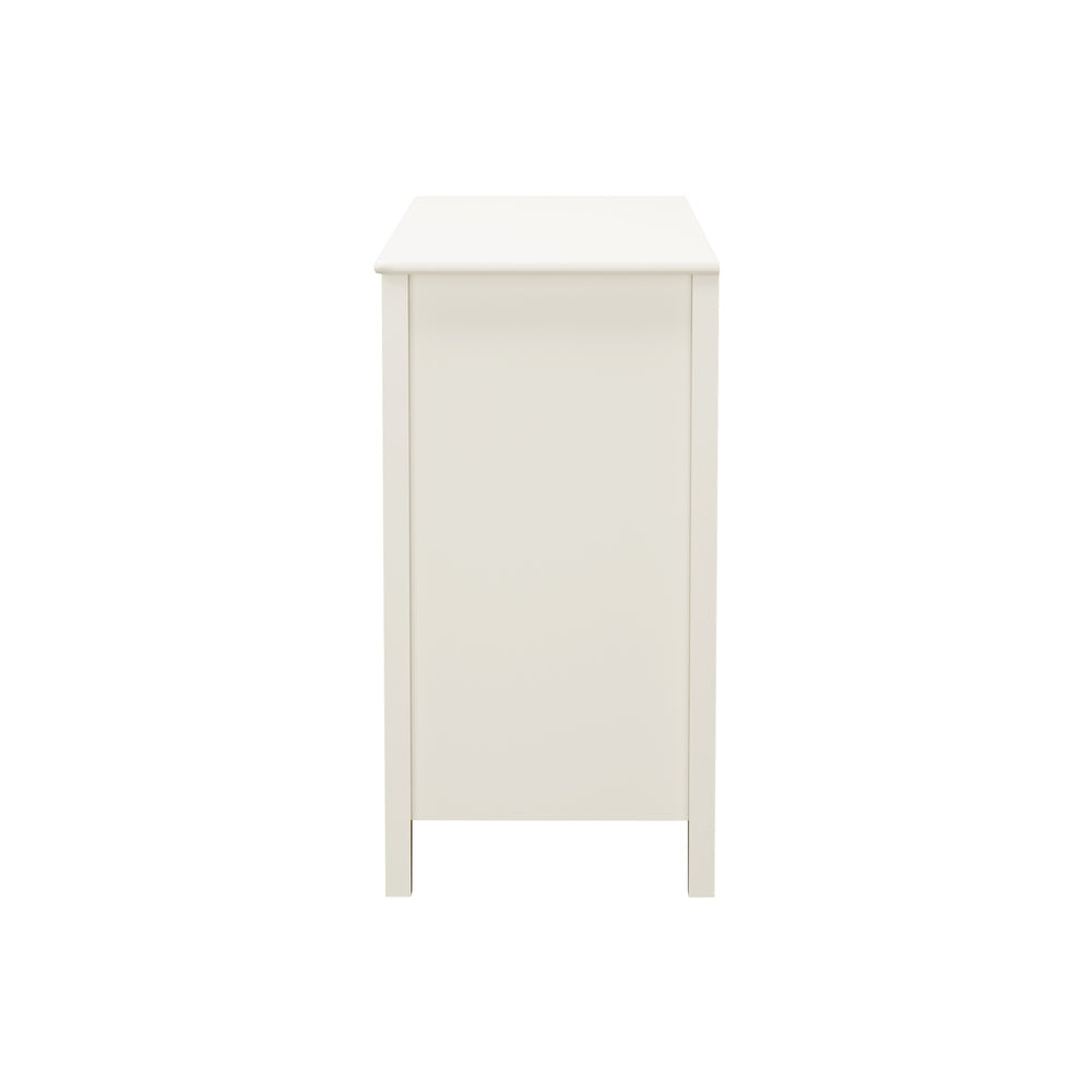 White 3 Door Sideboard Cabinet 120x39.5x74.5cm