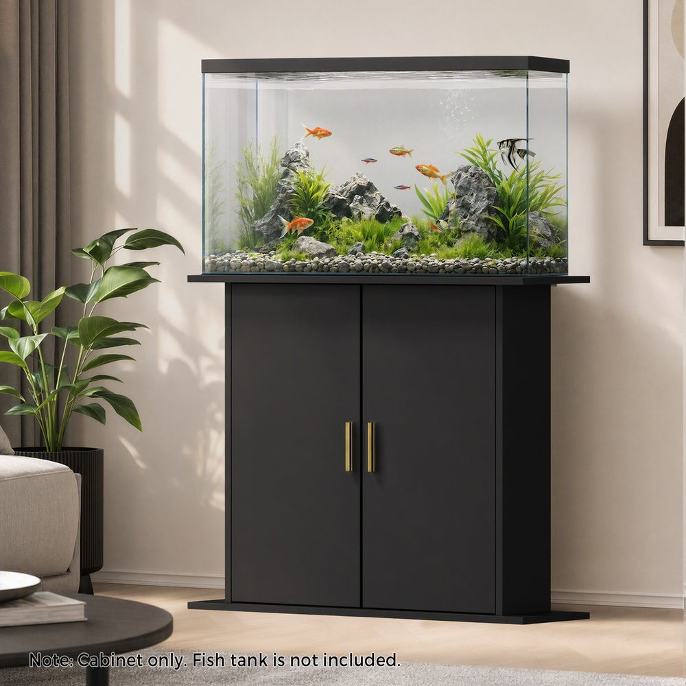 Sideboard Cabinet Black Storage 81x36x73cm