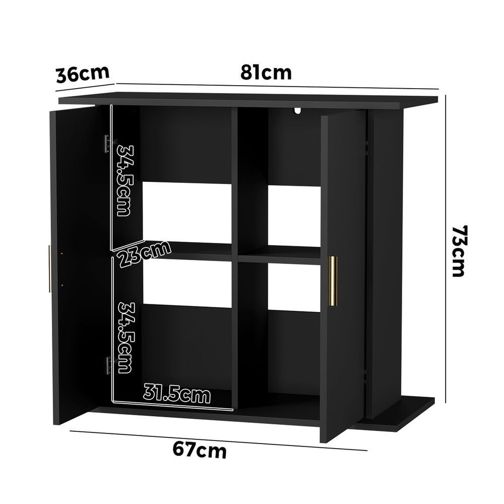 Black cabinet 81x36x73cm, detail