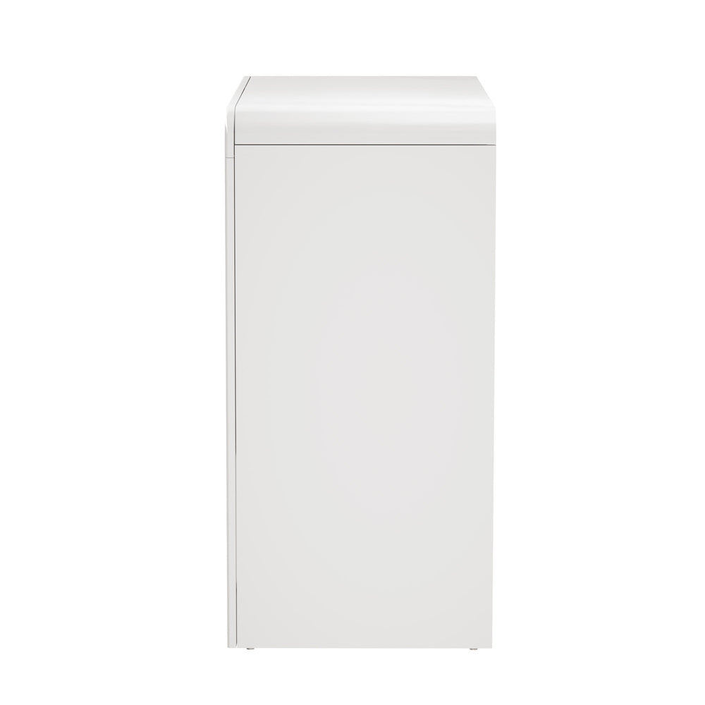 Buffet Sideboard Storage Cabinet White 2 Doors Cupboard for Dining Room