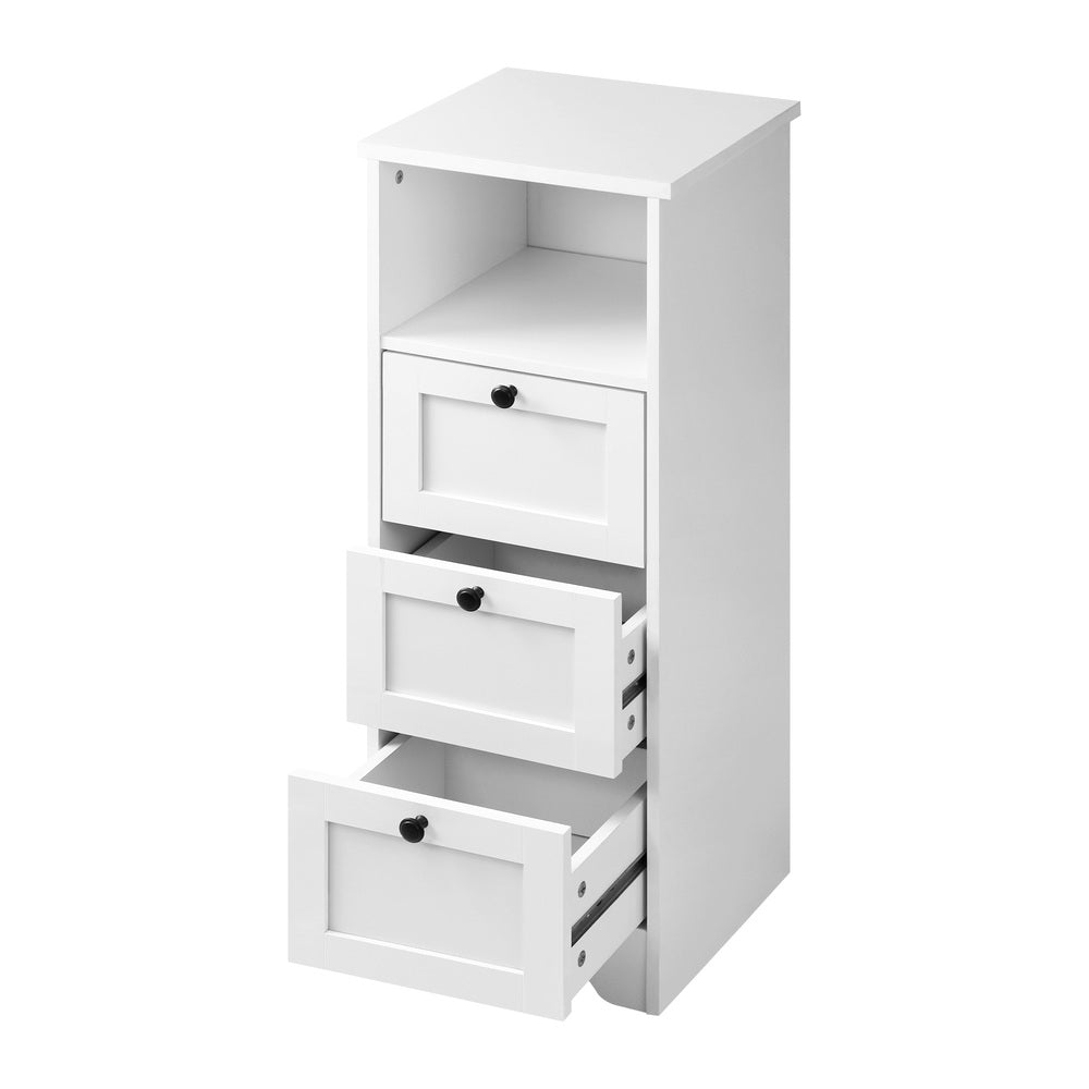 2x Chest of Drawers Storage Cabinet Dresser Tallboy Hamptons