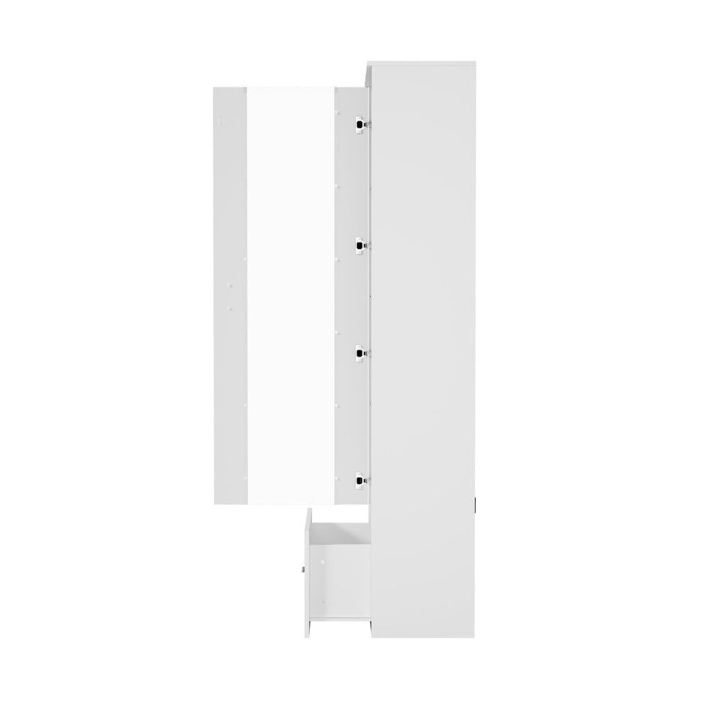 Buffet Sideboard LED High Gloss Glass Door Black/White