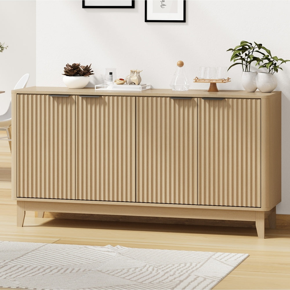 Buffet Sideboard Storage Cabinet 4 Doors Cupboard