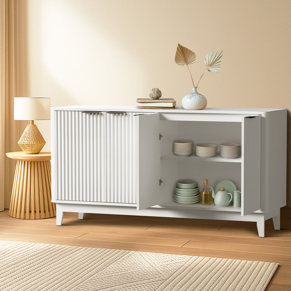 Buffet Sideboard Storage Cabinet 4 Doors Cupboard