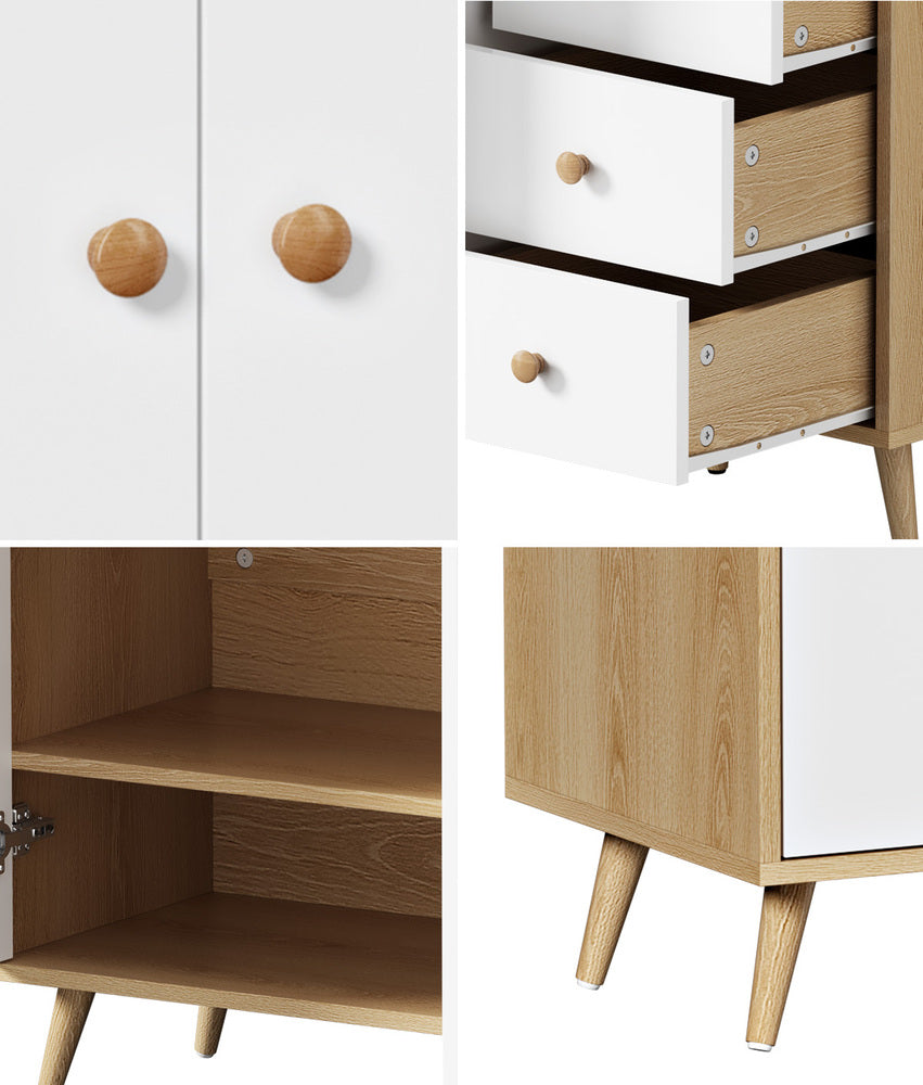 Buffet Sideboard Storage 5 Drawers Cabinet Kitchen Pantry Cupboard