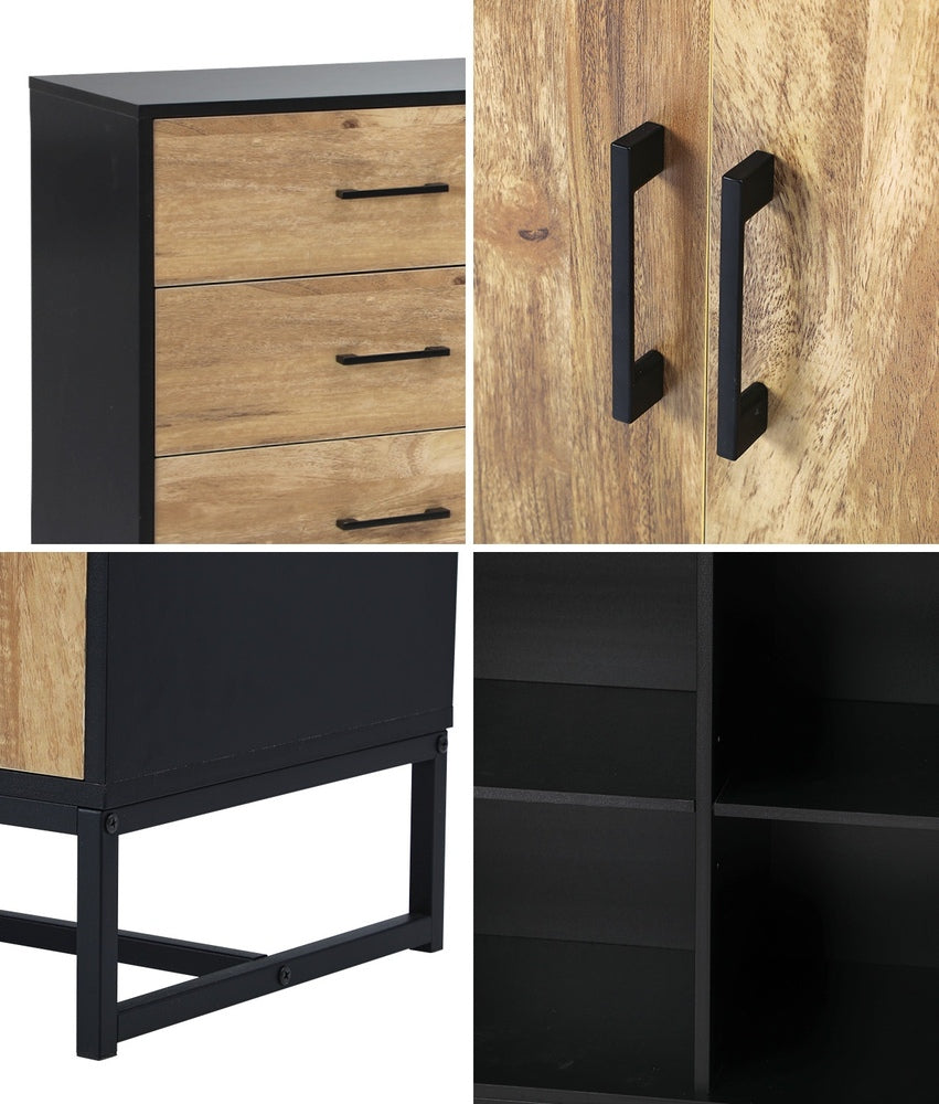 Buffet Sideboard Cupboard Cabinet 3 Drawers 2 Door
