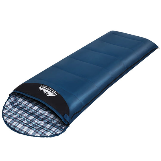 Sleeping Bag Single Thermal Camping Hiking Tent Blue 0&Deg;C, Blue colour