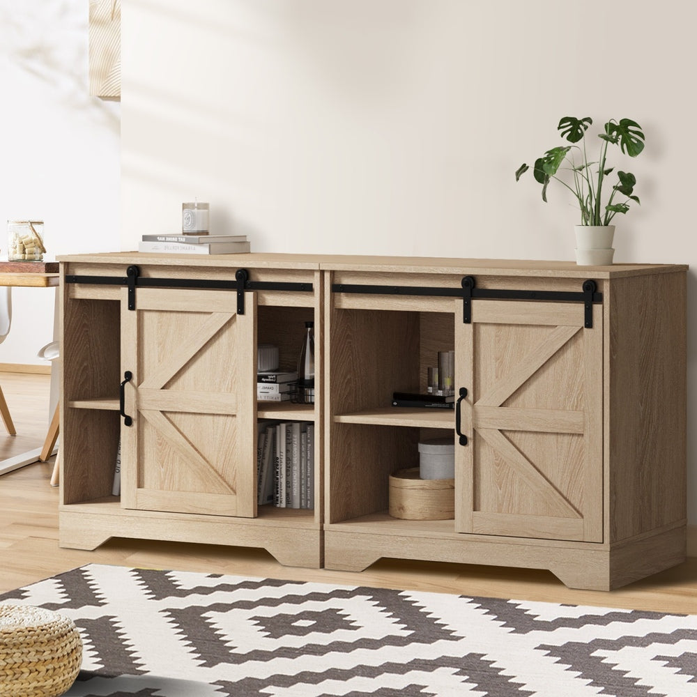 2x Buffet Sideboard Cabinet Storage Cupboard